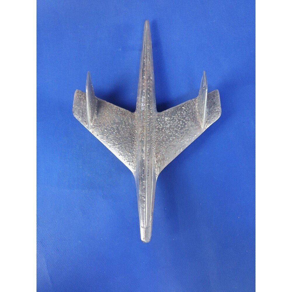 OEM Vintage 1955 Chevrolet Bel Air Chrome Jet Hood Ornament GM 3709685